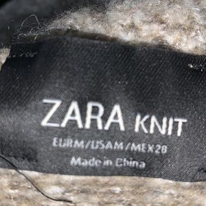 Zara Turtleneck Knit Sweater with Side Slits